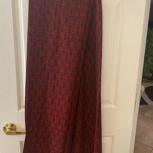 KORS Michael Kors Red and Black Pattern Pashmina